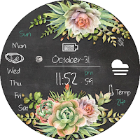 BFF109- Blackboard Art Cactus