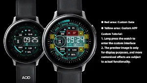 Blue Frosted Glass ZKin Watch Screenshot 3