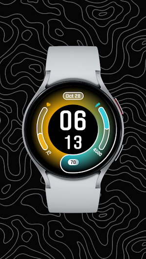 Modern Edge Watch Face Screenshot 3