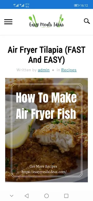 Easy Meals Ideas Screenshot 0