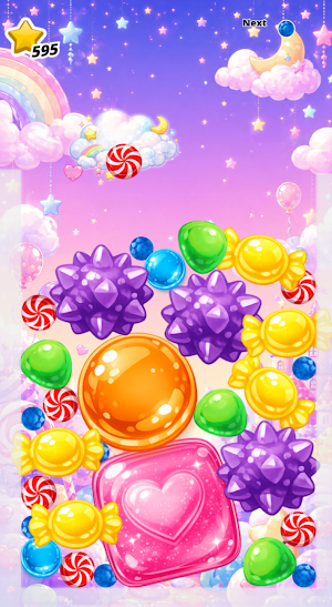 スイカゲーム風パズルゲーム「パチパチドロップゲーム」 Screenshot 2