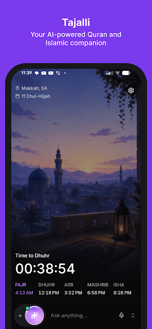 Tajalli: AI Quran Companion Screenshot 0