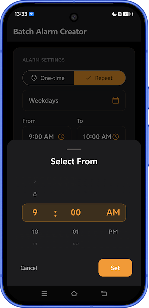 Batch Alarm Creator Screenshot 2