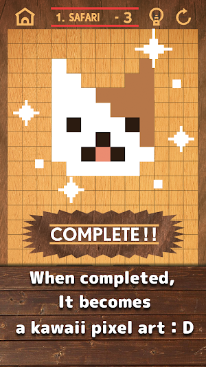 Bit Block Puzzle - Woody and Kawaii Pixel Art Screenshot 1