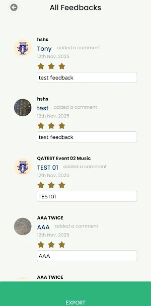 Event InOuts Screenshot 2