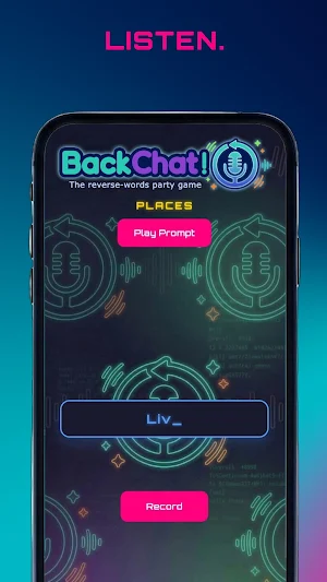 ​BackChat! Reverse Words Game Screenshot 0