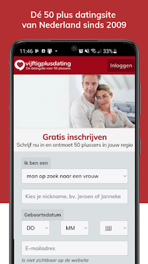 VijftigPlusDating.be Screenshot 1
