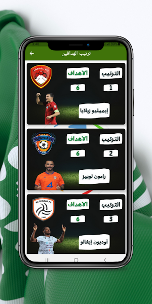 ترتيب دوري المحترفين السعودي Screenshot 0