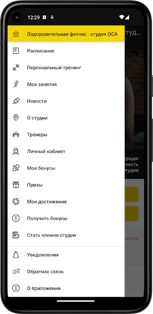 Фитнес - студия ОСА Screenshot 2