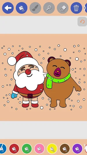 Christmas coloring book Screenshot 3