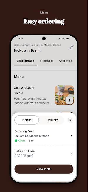 La Familia, Mobile Kitchen Screenshot 2