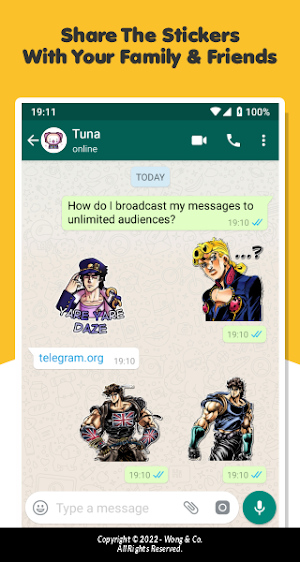 Jojo's Bizarre Fan Stickers Screenshot 3