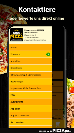 King of Pizza Herne Screenshot 2