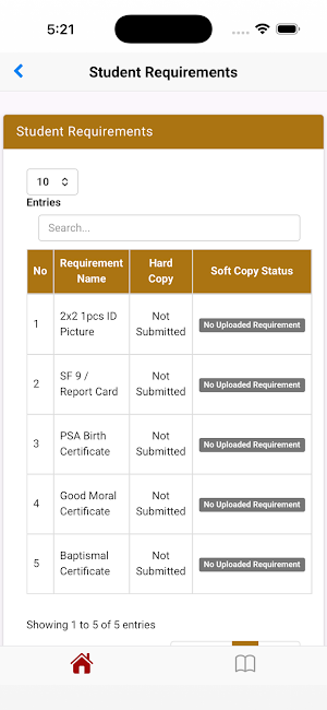 NDSCP Mobile Portal Screenshot 2