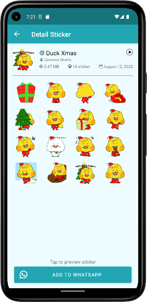 Cute Duck Animated WASticker Screenshot 2