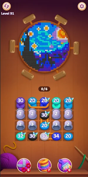 Knit Rush! -Pixel Sort Screenshot 2