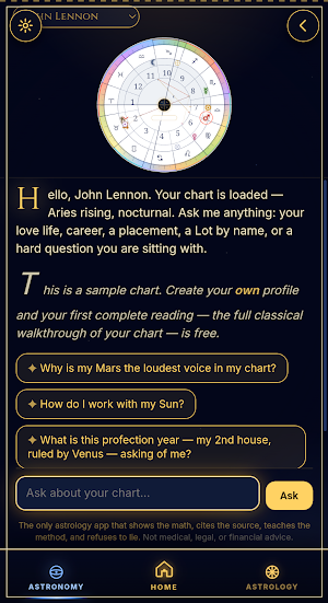 Classical Astronomy Astrology Screenshot 1