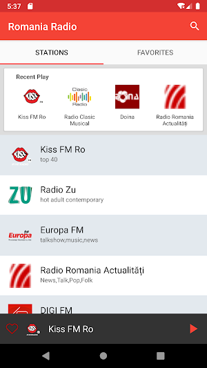 Romania Radio Screenshot 0