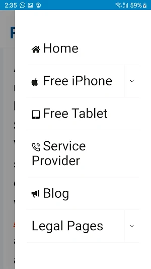 Freee iPhone Government Screenshot 1