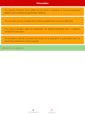 Absolute Neutrophil Count - Hematology Calculator Screenshot 3