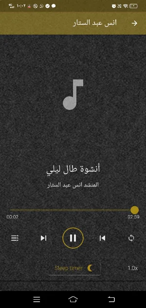 انس عبد الستار MP3 قران اناشيد Screenshot 0
