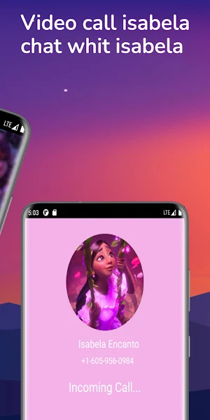 Fake Call Isabela encanto Screenshot 1