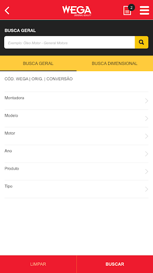 Wega - Catálogo Screenshot 1