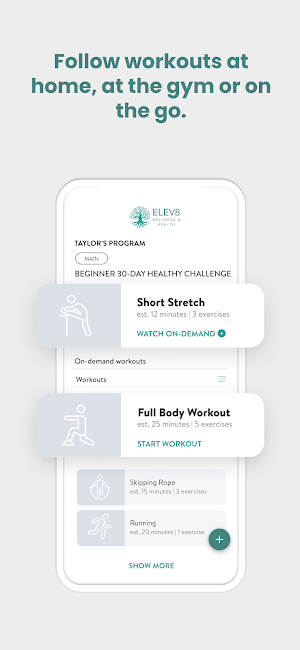 ELEV8 Wellness Program Screenshot 2