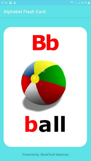 Alphabet Flash Card Screenshot 2