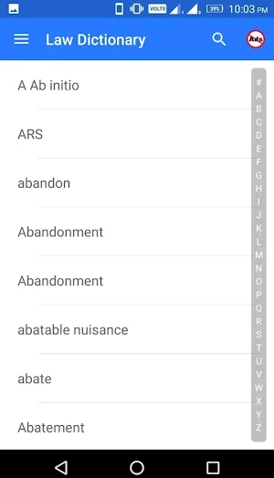 Law Dictionary Pro Screenshot 1