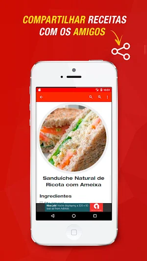 Receitas de Sanduíche Natural Screenshot 0