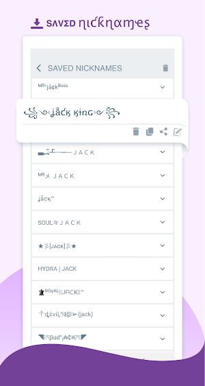 NameStyle : Nickname Generator Screenshot 3