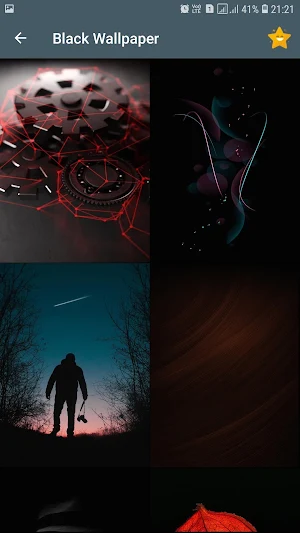 Black Wallpaper Screenshot 2