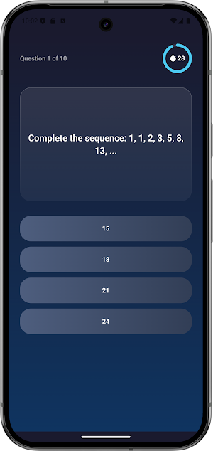 Quick IQ Test Screenshot 1