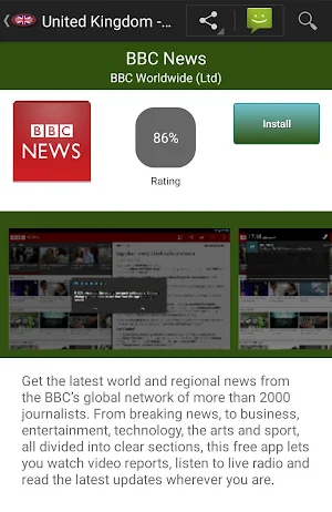 British apps and games Screenshot 0