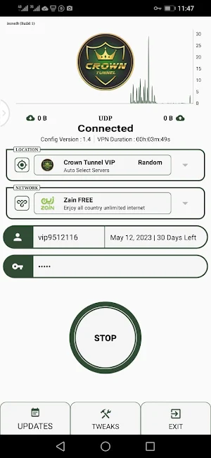 Crown Tunnel Vip Screenshot 3