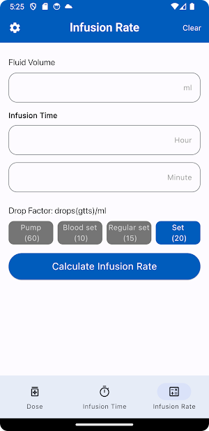 Infusion Calculator Screenshot 3