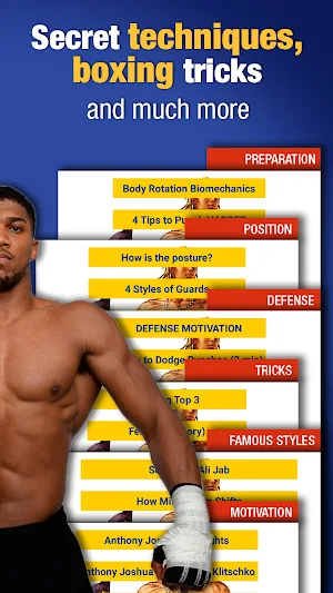 Learn boxing training - techniques Screenshot 3