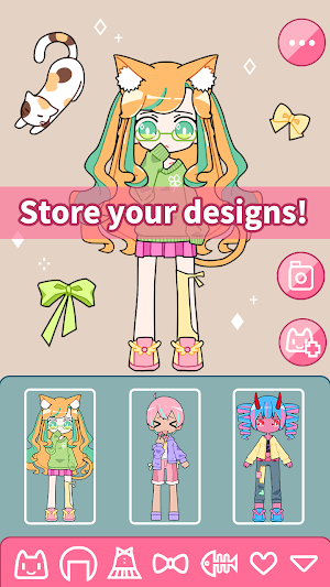 Cute Girl Avatar Maker - Cute Avatar Creator Game Screenshot 1