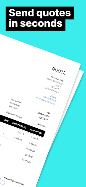 Clever Estimate & Quote Maker Screenshot 2