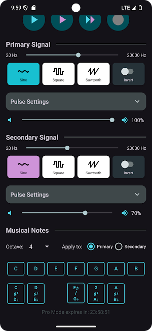 Freq'n Awesome Tone Generator Screenshot 3