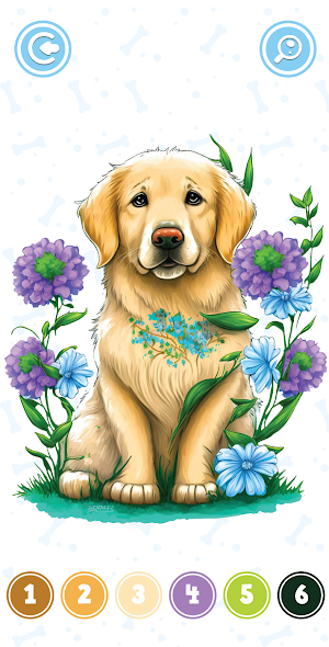 Dogs Color By Number Screenshot 1