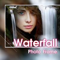 Beautiful Waterfall Photo Frames Greeting Cards