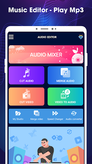 Music Editor: MP3 Cutter, Mix Audio Screenshot 0