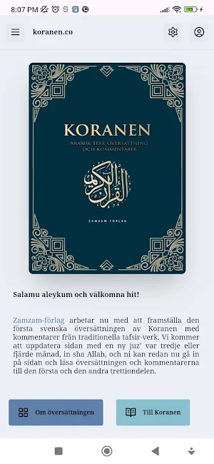Koranen på svenska Screenshot 0