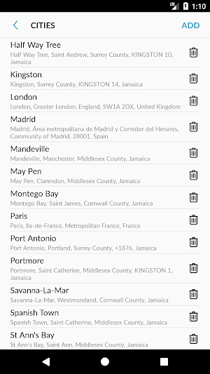 Jamaica Weather Screenshot 3