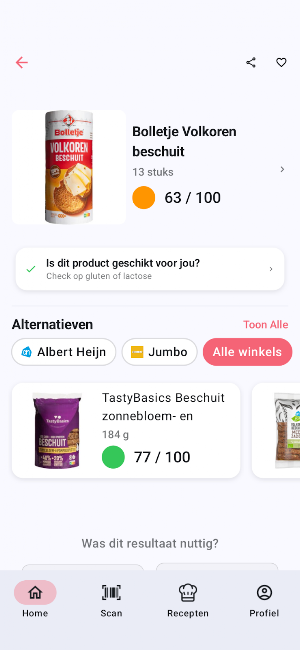 FLTRD Food Scanner Screenshot 0