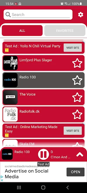 Denmark Radios Screenshot 0