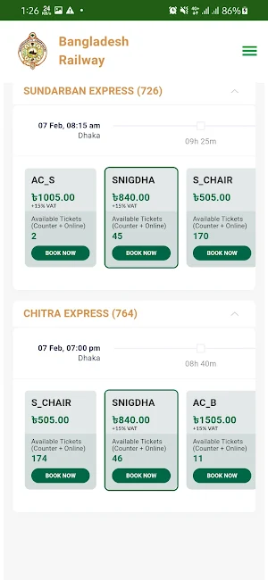 Rail Sheba : Railway Ticketing Screenshot 3