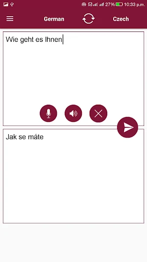 Czech - German Translator Screenshot 1